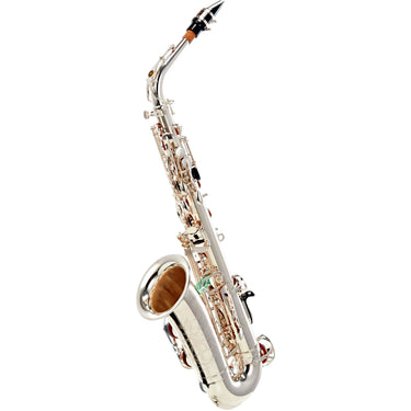 Sax Alto Yamaha Yas-480s Intermedio Con Llave De Fa# Plateado